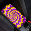 Purple Psychedelic Optical illusion Car Console Cover-grizzshop