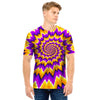 Purple Psychedelic Optical illusion Men T Shirt-grizzshop