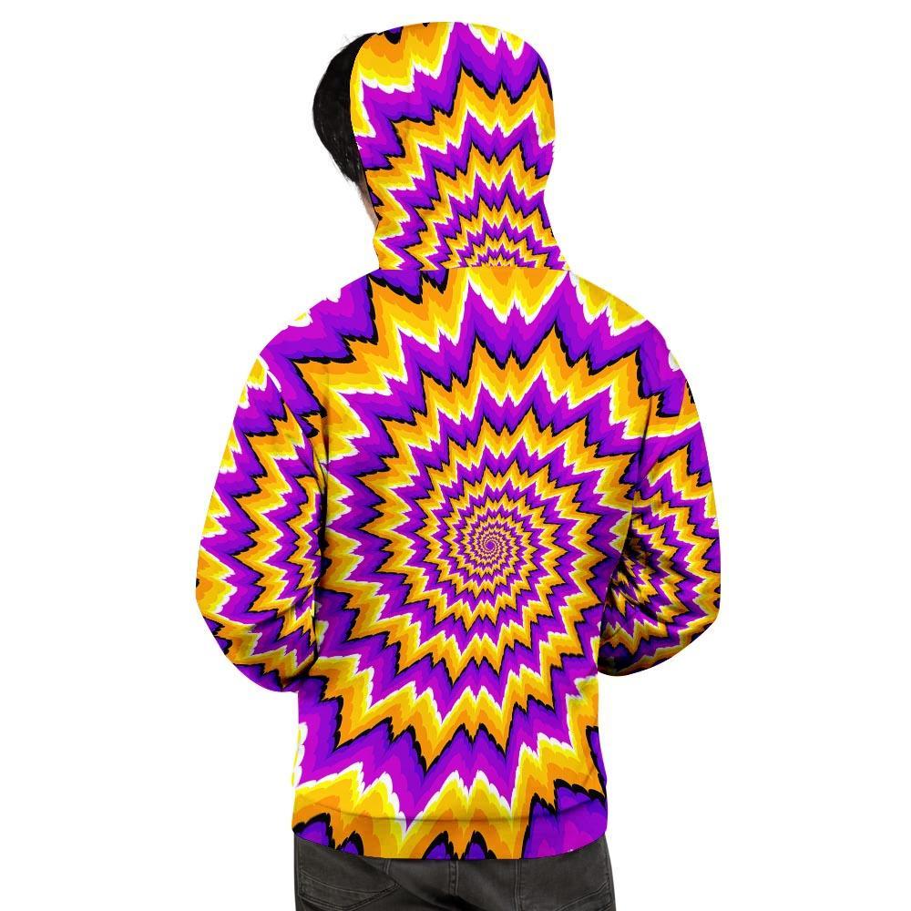 Purple Psychedelic Optical illusion Men's Hoodie-grizzshop