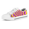 Purple Psychedelic Optical illusion Men's Low Top Shoes-grizzshop