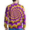 Purple Psychedelic Optical illusion Men's Sweatshirt-grizzshop