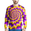 Purple Psychedelic Optical illusion Men's Sweatshirt-grizzshop