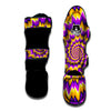 Purple Psychedelic Optical illusion Muay Thai Shin Guard-grizzshop