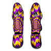 Purple Psychedelic Optical illusion Muay Thai Shin Guard-grizzshop