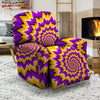 Purple Psychedelic Optical illusion Recliner Cover-grizzshop