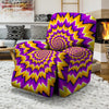 Purple Psychedelic Optical illusion Recliner Cover-grizzshop