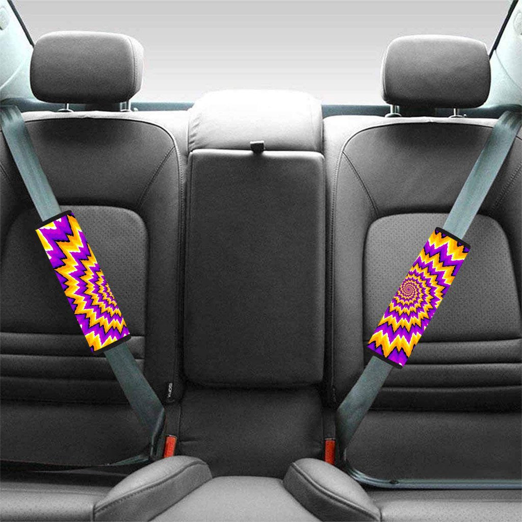 Purple Psychedelic Optical illusion Seat Belt Cover-grizzshop