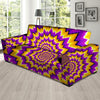 Purple Psychedelic Optical illusion Sofa Cover-grizzshop