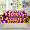 Purple Psychedelic Optical illusion Sofa Cover-grizzshop