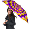 Purple Psychedelic Optical illusion Umbrella-grizzshop