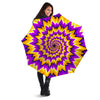 Purple Psychedelic Optical illusion Umbrella-grizzshop