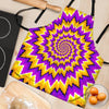 Purple Psychedelic Optical illusion Women's Apron-grizzshop