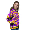 Purple Psychedelic Optical illusion Women's Hoodie-grizzshop