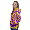 Purple Psychedelic Optical illusion Women's Hoodie-grizzshop