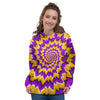 Purple Psychedelic Optical illusion Women's Hoodie-grizzshop