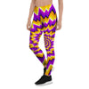 Purple Psychedelic Optical illusion Women's Leggings-grizzshop