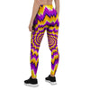 Purple Psychedelic Optical illusion Women's Leggings-grizzshop