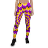 Purple Psychedelic Optical illusion Women's Leggings-grizzshop