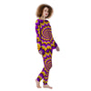 Purple Psychedelic Optical illusion Women's Pajamas-grizzshop