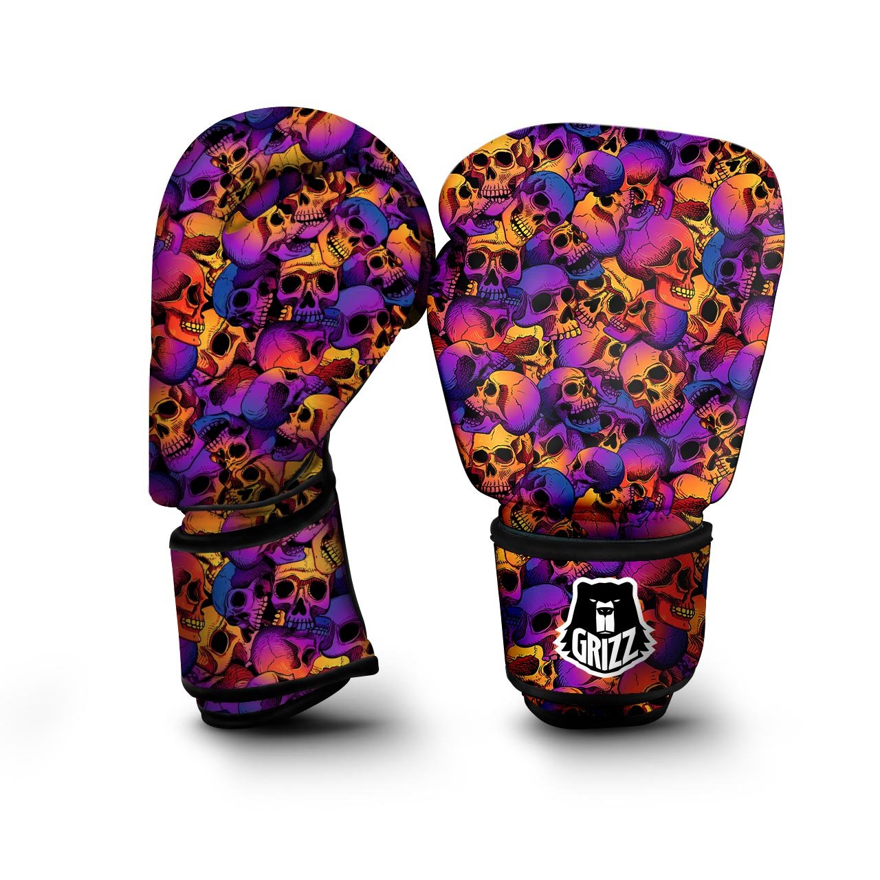 Purple Skull Boxing Gloves-grizzshop