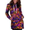 Purple Skull Hoodie Dress-grizzshop