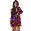 Purple Skull Hoodie Dress-grizzshop