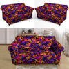 Purple Skull Loveseat Cover-grizzshop