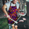 Purple Skull Men's Apron-grizzshop