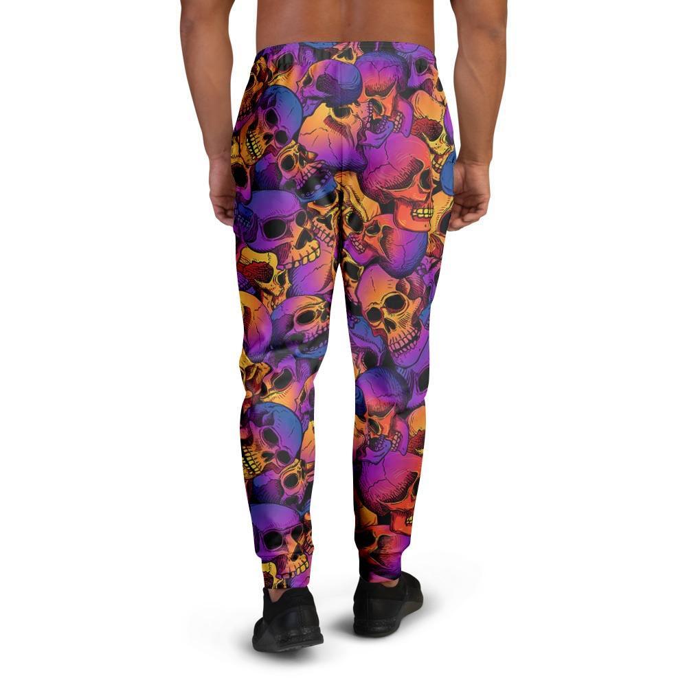 Purple Skull Men's Joggers-grizzshop