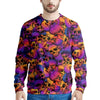 Purple Skull Men's Sweatshirt-grizzshop