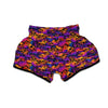 Purple Skull Muay Thai Boxing Shorts-grizzshop