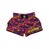 Purple Skull Muay Thai Boxing Shorts-grizzshop