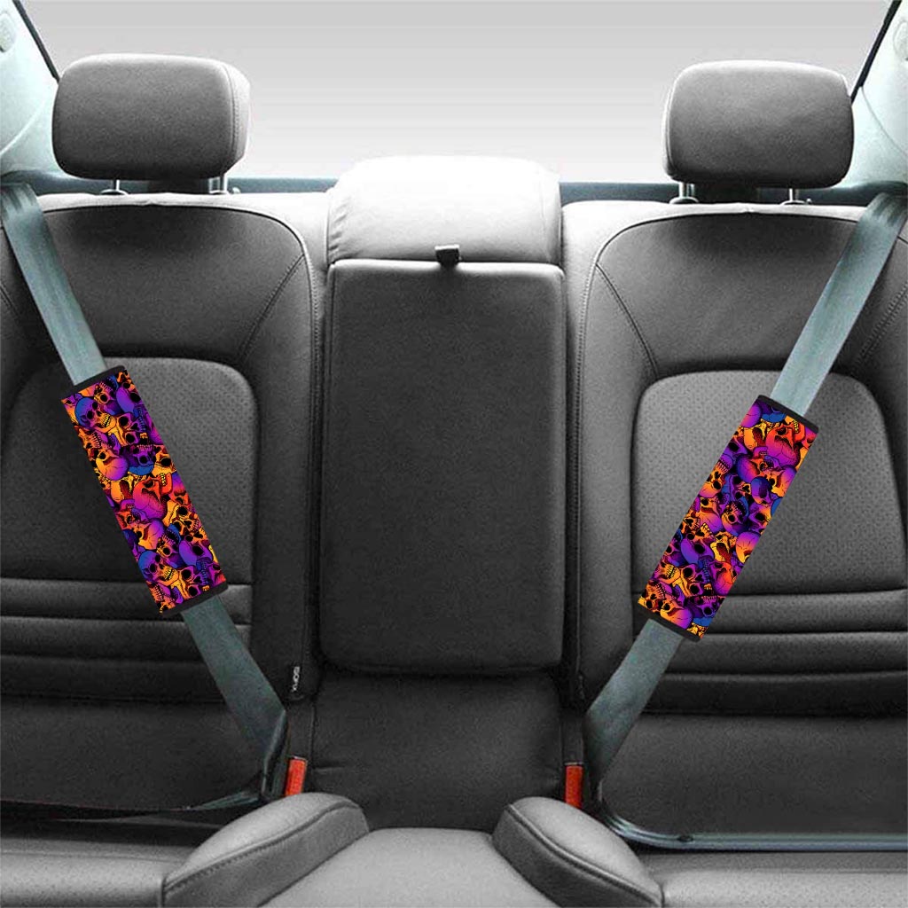 Purple Skull Seat Belt Cover-grizzshop