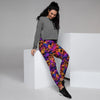 Purple Skull Women's Joggers-grizzshop