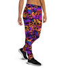 Purple Skull Women's Joggers-grizzshop