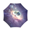 Purple Stardust Galaxy Space Print Foldable Umbrella-grizzshop