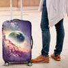 Purple Stardust Galaxy Space Print Luggage Cover Protector-grizzshop