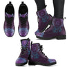 Purple Sun and Moon Dream Catcher Handcrafted Boots-grizzshop