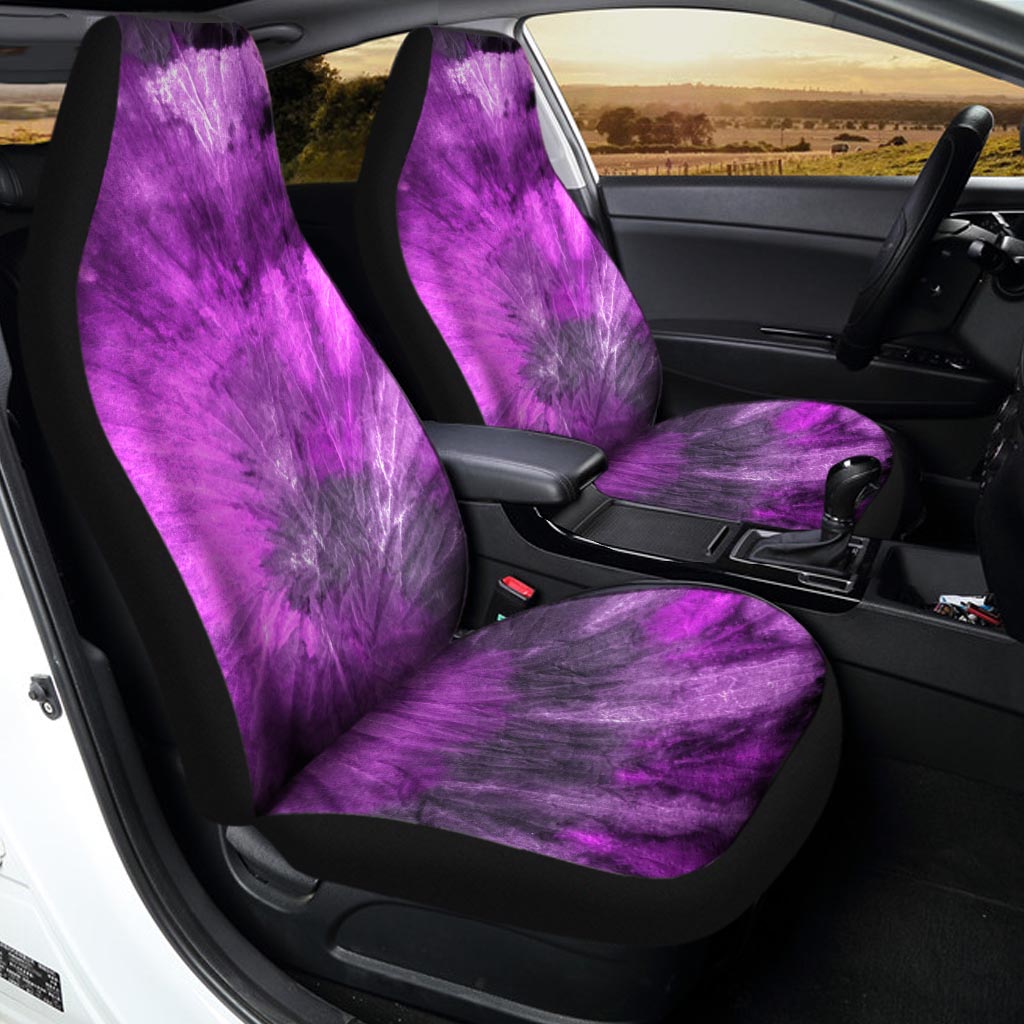 Purple Tie Dye Car Seat Covers-grizzshop