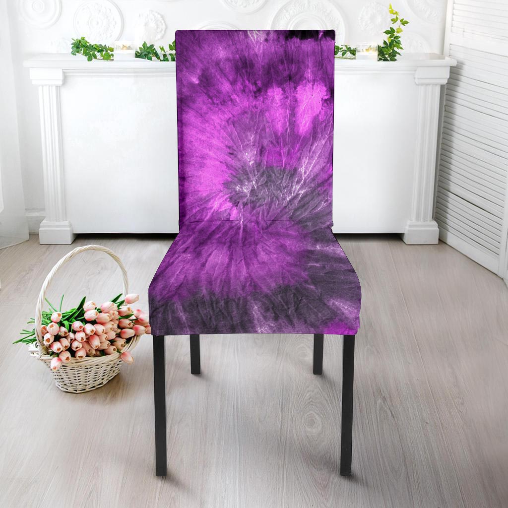 Purple Tie Dye Chair Cover-grizzshop