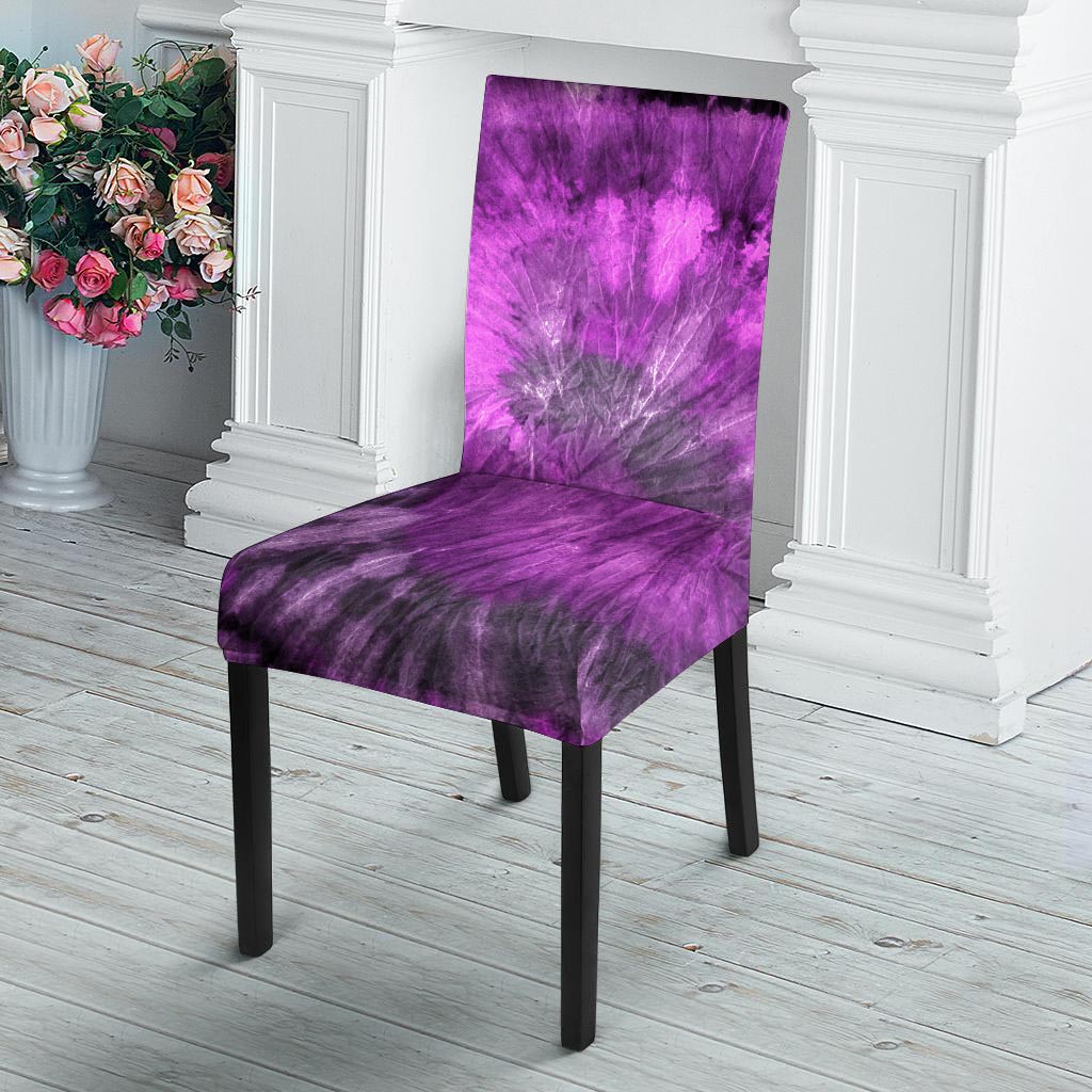 Purple Tie Dye Chair Cover-grizzshop