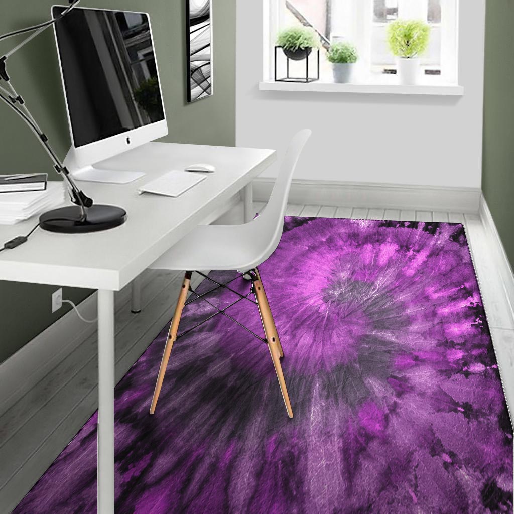 Purple Tie Dye Floor Mat-grizzshop