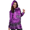 Purple Tie Dye Hoodie Dress-grizzshop