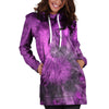 Purple Tie Dye Hoodie Dress-grizzshop