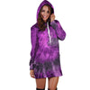 Purple Tie Dye Hoodie Dress-grizzshop