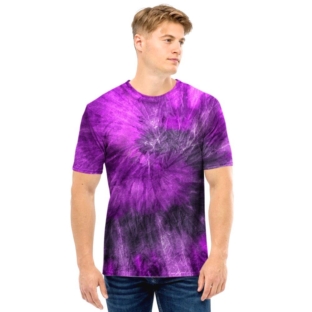 Purple Tie Dye Men T Shirt-grizzshop