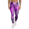 Purple Tie Dye Men's Leggings-grizzshop