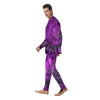 Purple Tie Dye Men's Pajamas-grizzshop