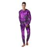 Purple Tie Dye Men's Pajamas-grizzshop