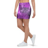 Purple Tie Dye Mini Skirt-grizzshop